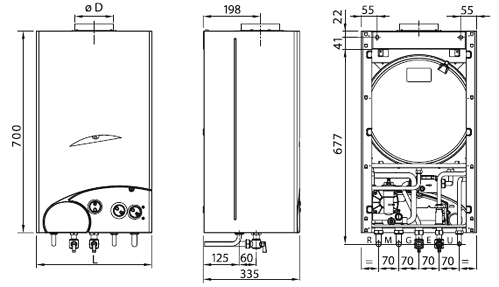 размеры котла FORMAT.zip BF